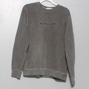 Phenomenal embroidered Black Lives Matter crew neck sweatshirt